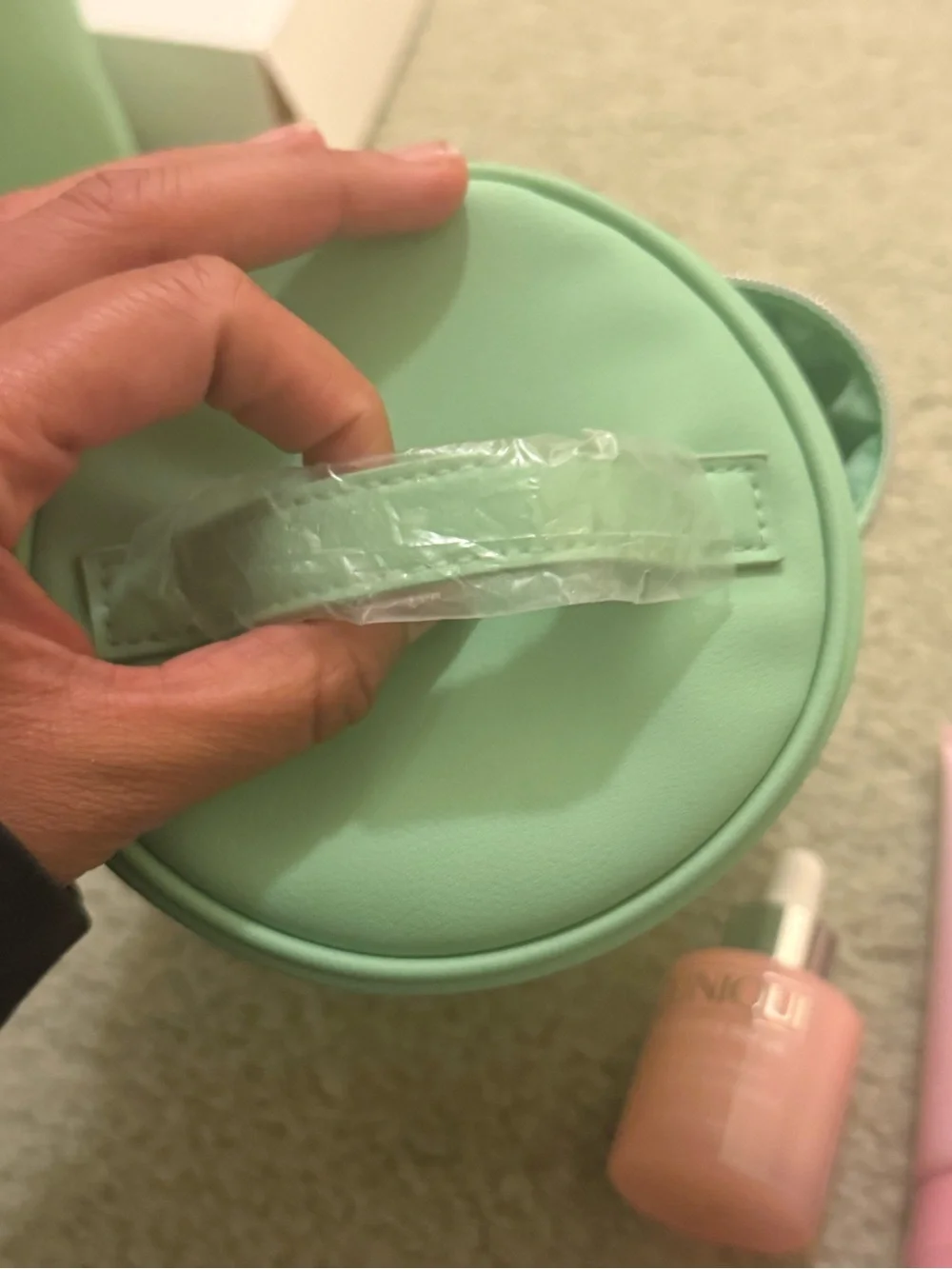 Clinique Green Travel Cosmetic Case with Full Size Clinique Products (+more!)